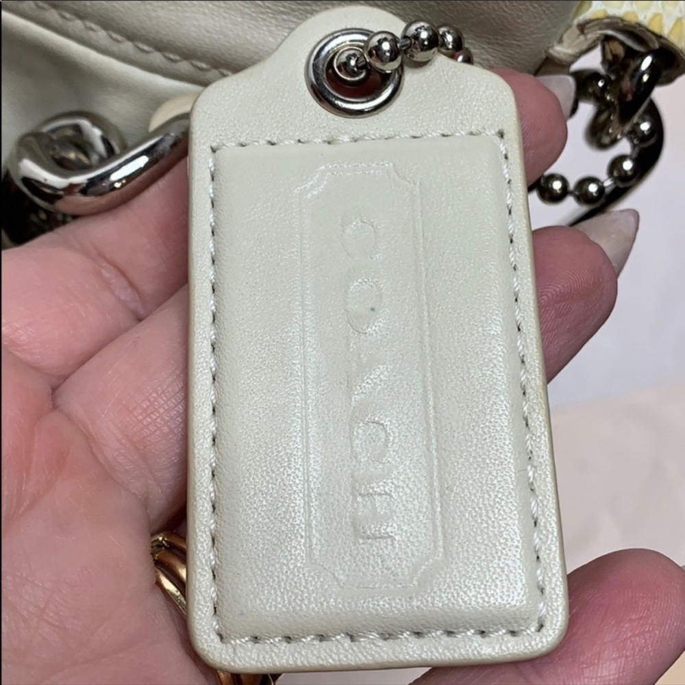 COACH BROOKE LEATHER  BAG WHITE #14820 - Picture 6 of 10